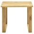 Tumbona de jardín con mesa de madera de pino