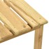 Tumbona de jardín con mesa de madera de pino