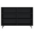 Aparador de madera contrachapada negro 103,5x35x70
