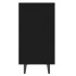 Aparador de madera contrachapada negro 103,5x35x70