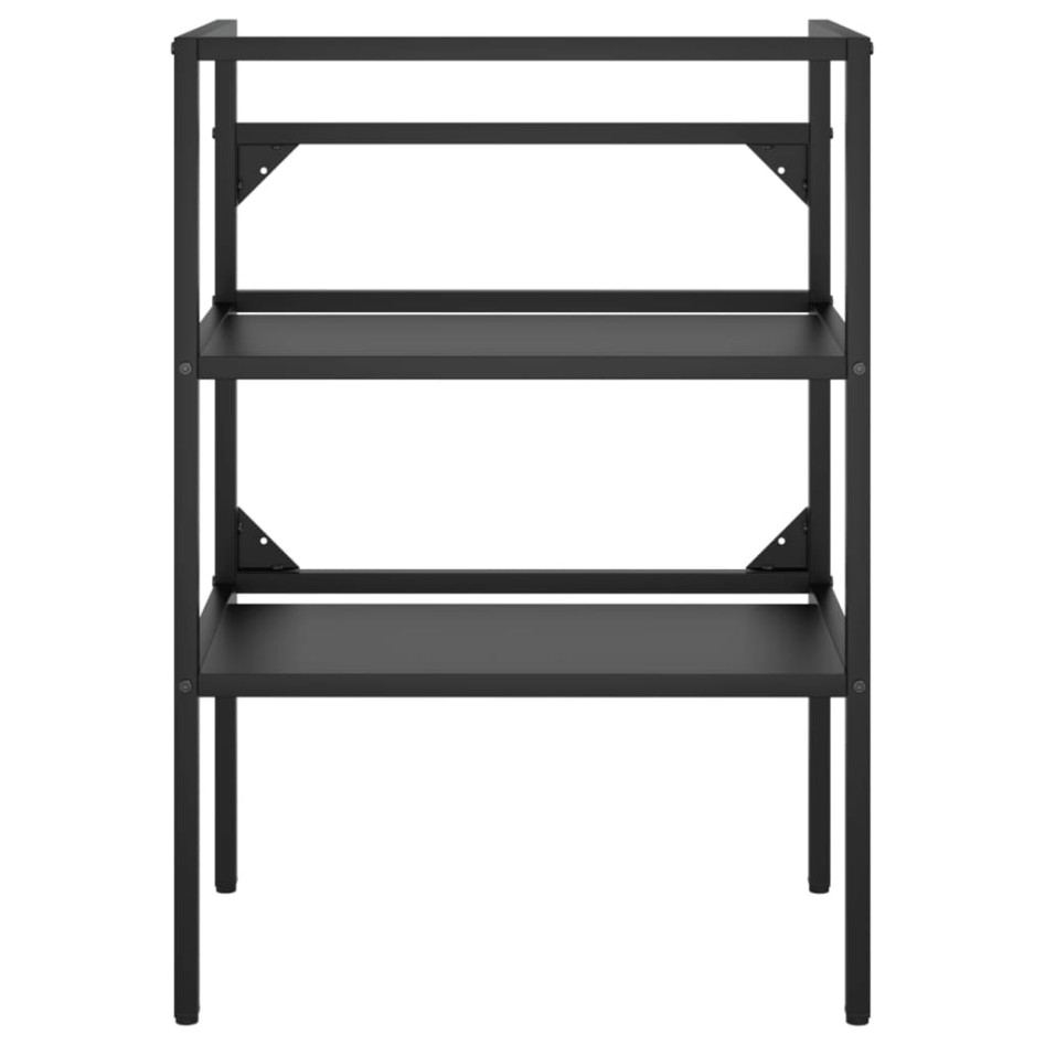 Estructura de lavabo de hierro negro 59x38x83