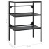 Estructura de lavabo de hierro negro 59x38x83
