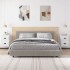 Mesitas de noche de pared 2 uds blanco 41,5x36x53