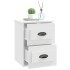 Mesitas de noche de pared 2 uds blanco 41,5x36x53