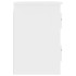 Mesitas de noche de pared 2 uds blanco 41,5x36x53