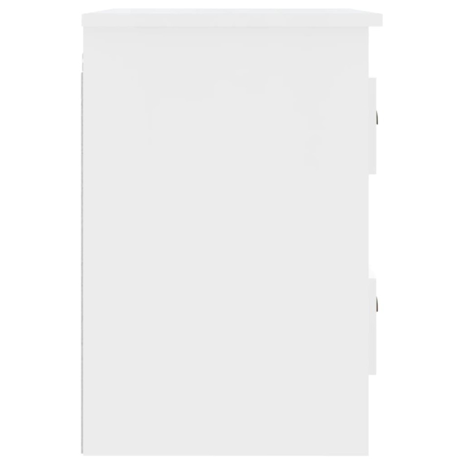 Mesitas de noche de pared 2 uds blanco 41,5x36x53