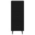 Aparador de madera contrachapada negro 34,5x34x90