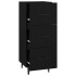 Aparador de madera contrachapada negro 34,5x34x90