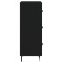 Aparador de madera contrachapada negro 34,5x34x90