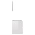 Set muebles de baño 2 piezas madera contrachapada blanco