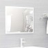 Set muebles de baño 2 piezas madera contrachapada blanco