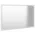 Set muebles de baño 2 piezas madera contrachapada blanco