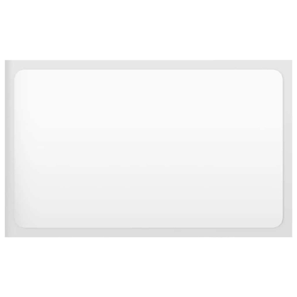 Set muebles de baño 2 piezas madera contrachapada blanco