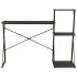 Escritorio con estantería negro 116x50x93