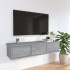 Armario de pared madera de ingeniería gris Sonoma 88x26x18,5