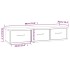 Armario de pared madera de ingeniería gris Sonoma 88x26x18,5