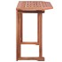 Mesa para terraza bistró madera maciza de acacia 90x50x75