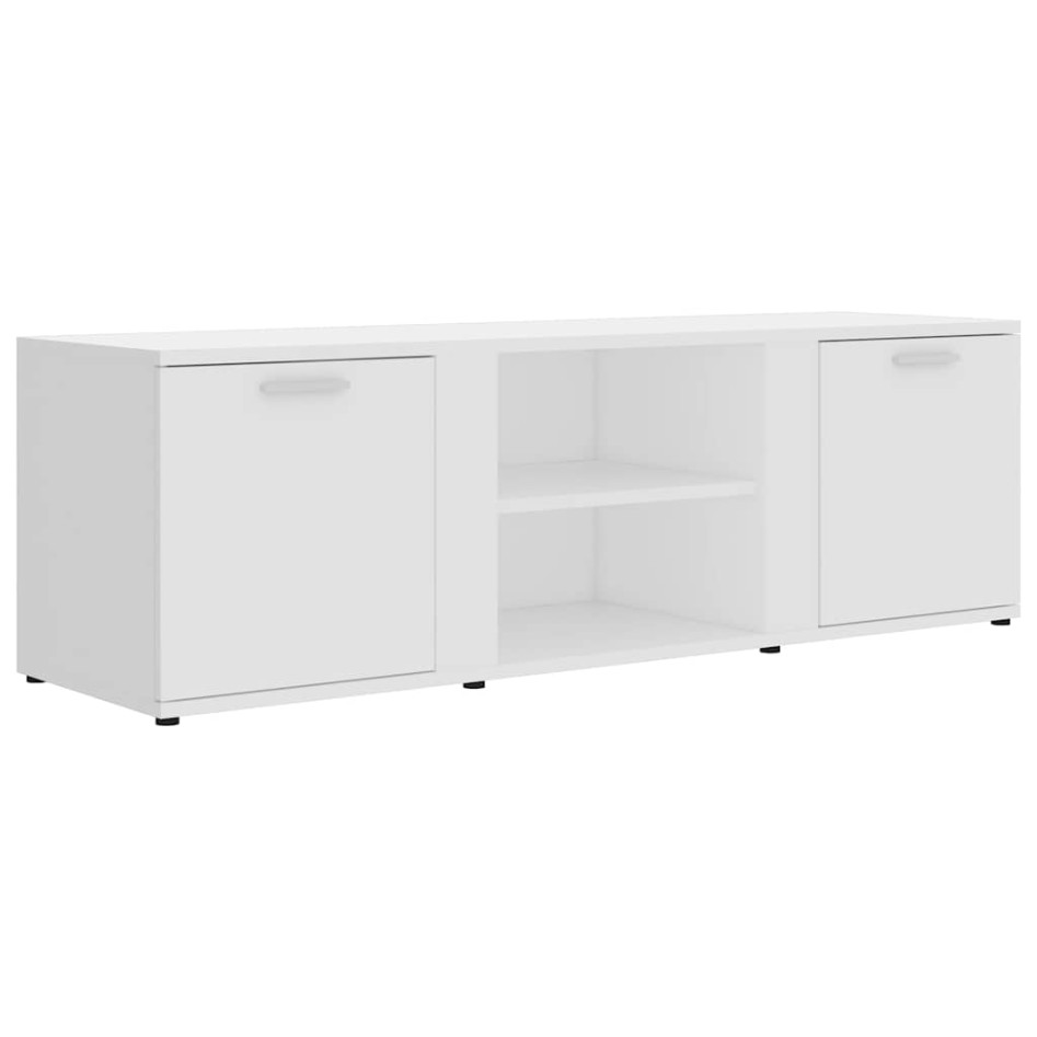 Mueble de TV madera contrachapada blanco 120x34x37