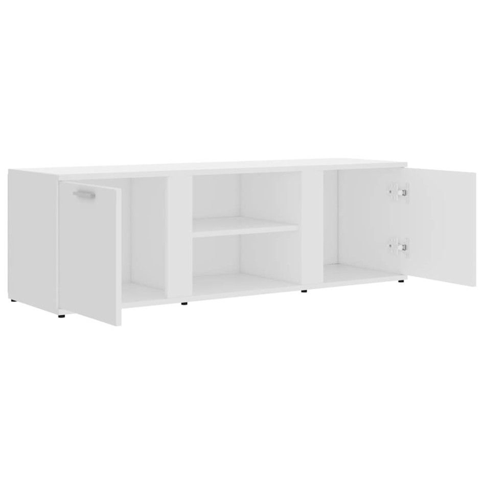 Mueble de TV madera contrachapada blanco 120x34x37