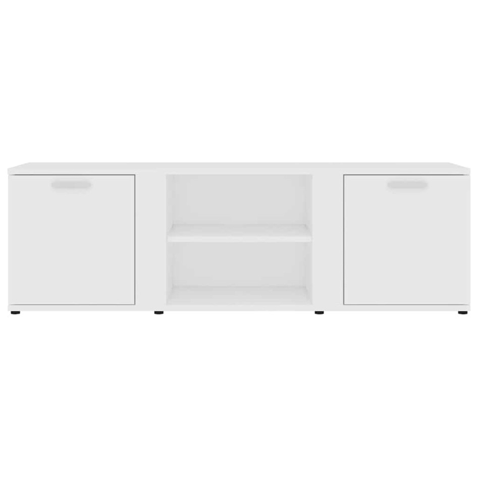 Mueble de TV madera contrachapada blanco 120x34x37