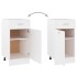Armario bajo cajón cocina madera ingeniería blanca