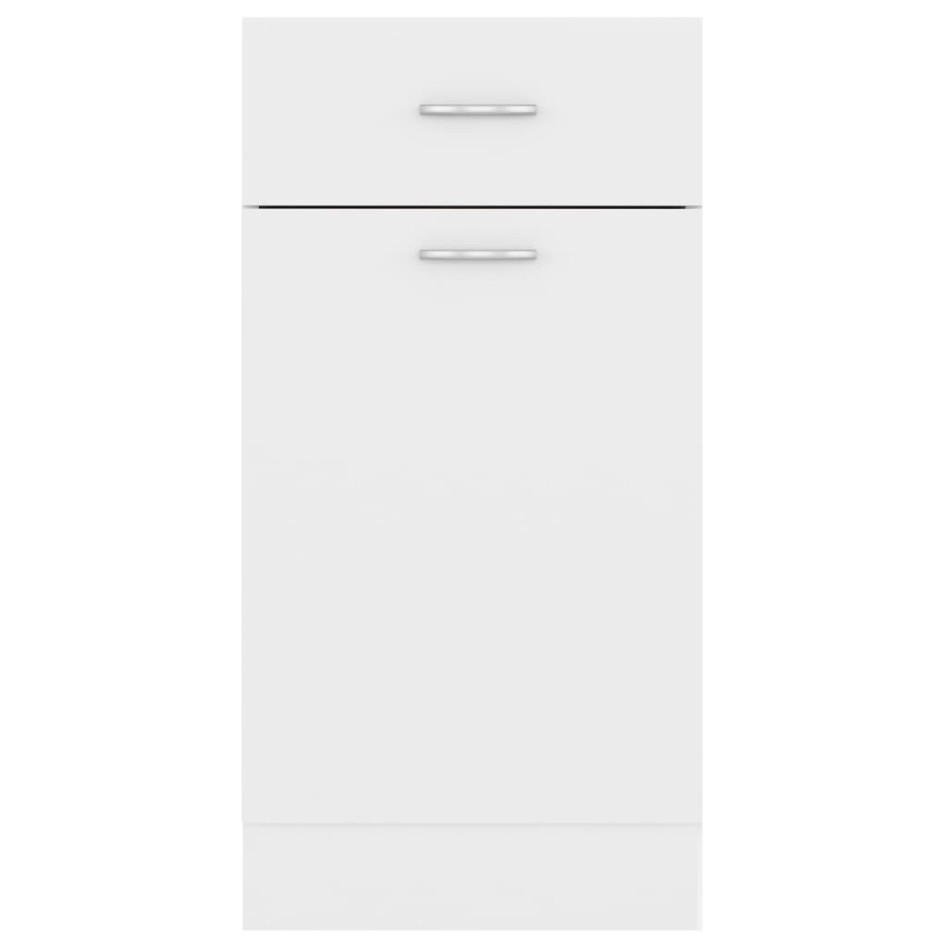 Armario bajo cajón cocina madera ingeniería blanca