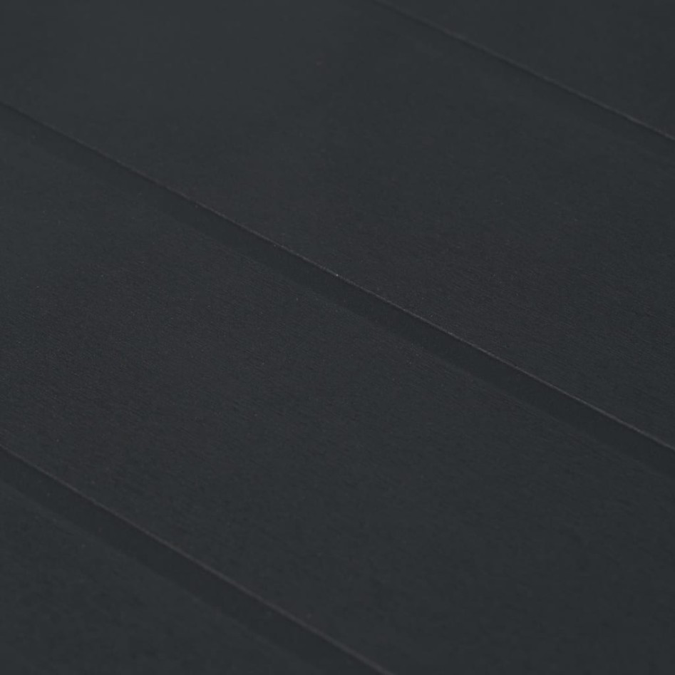 Mesa de jardín plástico aspecto ratán gris antracita 79x79x72