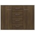 Aparador madera contrachapada roble marrón 88x30x65