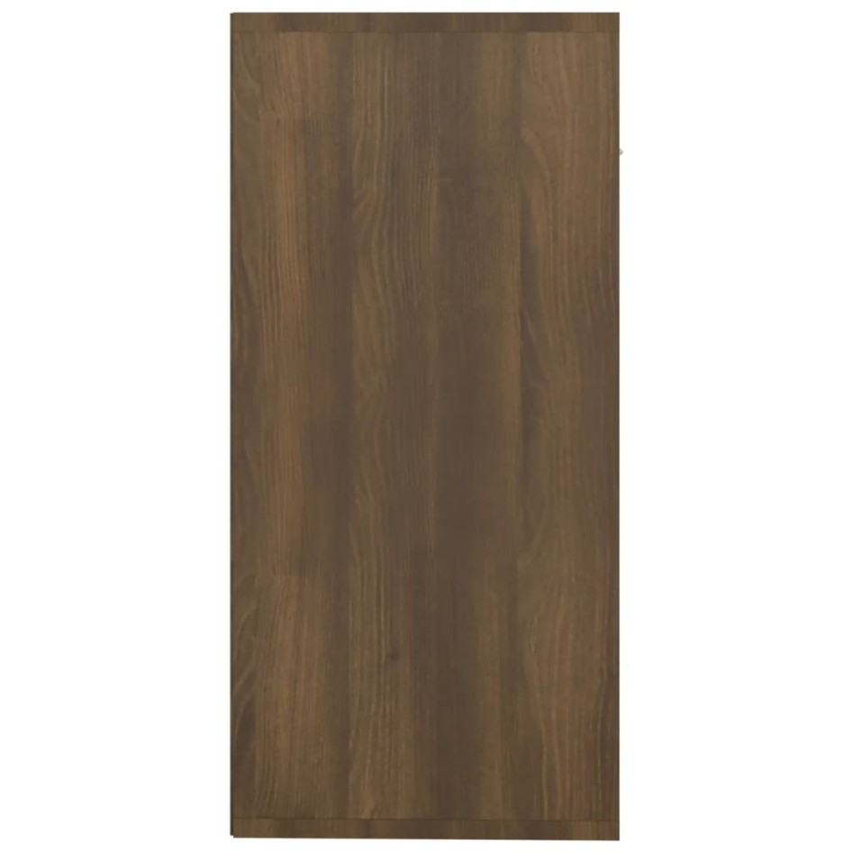 Aparador madera contrachapada roble marrón 88x30x65