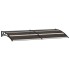Marquesina de puerta PC negro 200x75