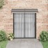 Marquesina de puerta PC negro 200x75