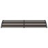 Marquesina de puerta PC negro 200x75