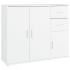 Aparador de madera contrachapada blanco 91x29,5x75