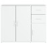 Aparador de madera contrachapada blanco 91x29,5x75