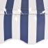 Toldo manual retráctil con LED azul y blanco 150