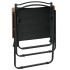 Sillas de camping 2 uds tela Oxford negro 54x55x78