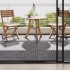 Baldosas de terraza 10 uds madera acacia gris lavado 30x30