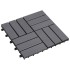 Baldosas de terraza 10 uds madera acacia gris lavado 30x30
