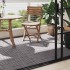 Baldosas de terraza 10 uds madera acacia gris lavado 30x30