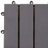 Baldosas de terraza 10 uds madera acacia gris lavado 30x30