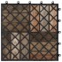 Baldosas de terraza 10 uds madera acacia gris lavado 30x30
