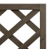 Jardinera de enrejado de esquina madera abeto gris 40x40x150