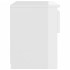 Mesitas de noche 2 uds contrachapada blanco brillo 40x30x30