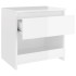 Mesitas de noche 2 uds contrachapada blanco brillo 40x30x30