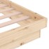 Estructura de cama individual pequeña sin colchón madera