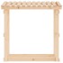 Leñero de madera maciza de pino 108x64,5x109
