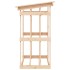 Leñero de madera maciza de pino 108x64,5x109
