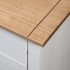 Mesita de noche madera maciza pino Panamá blanco 46x40x57