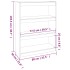 Estantería/divisor de espacios madera de pino 80x30x103,5