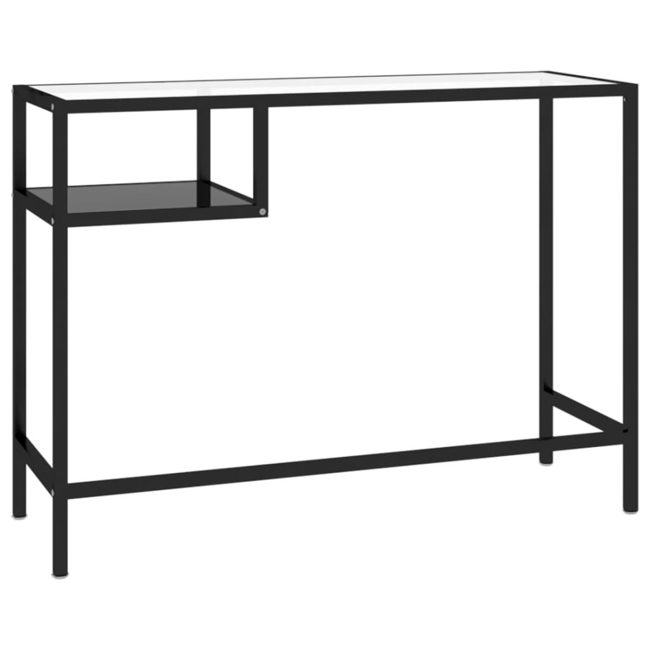 Escritorio para ordenador vidrio negro 100x36x74